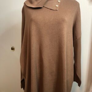 Cozy Brown Cowl Neck Sweater